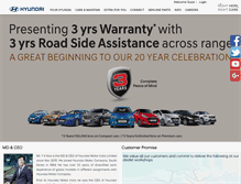 Tablet Screenshot of customercare.hyundai.co.in