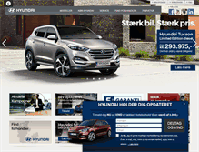 Tablet Screenshot of hyundai.dk