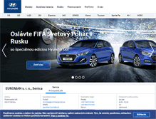 Tablet Screenshot of euroman.hyundai.sk