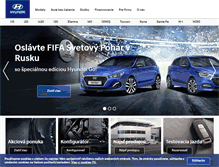 Tablet Screenshot of hyundai.sk