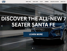 Tablet Screenshot of hyundai.ie