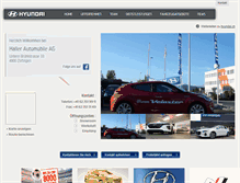 Tablet Screenshot of haller-automobile.hyundai.ch